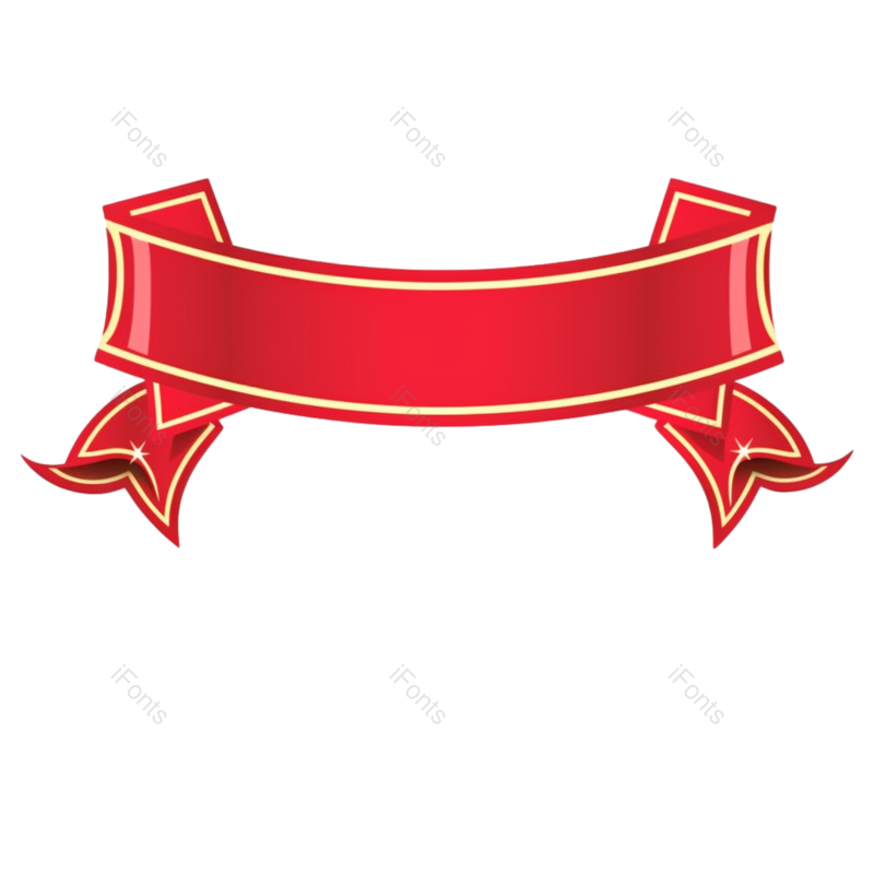 复古图片,丝带元素,白色背景PNG,红丝带免抠素材